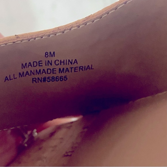 NWOT ABOUND Tan Cork Slip On Heel Sandals - Picture 11 of 12